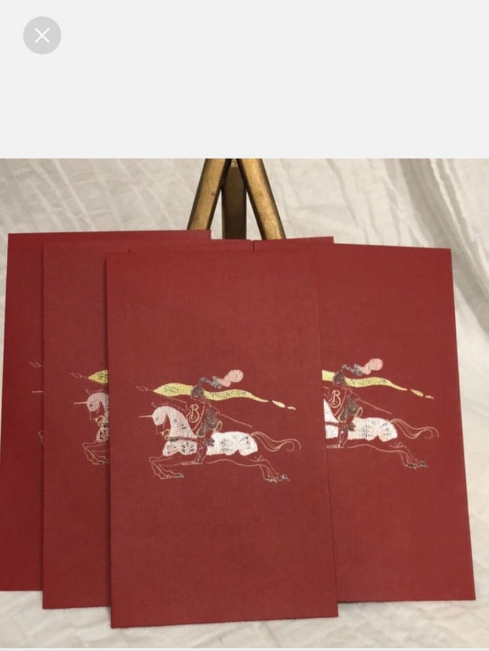 Burberry Stationary Evenlopes Set Of 5 Nwot